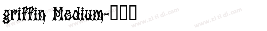 griffin Medium字体转换